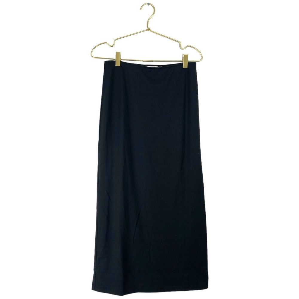 Shoedazzle Black Maxi Skirt High Waist Stretch Casual‎ Basic WP446
